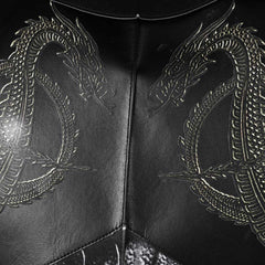 House of The Dragon Daemon Targaryen Combattant Tenue Noire Cosplay Costume