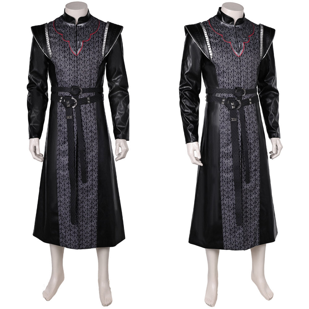 House of The Dragon Daemon Targaryen Tenue Noire Cosplay Costume