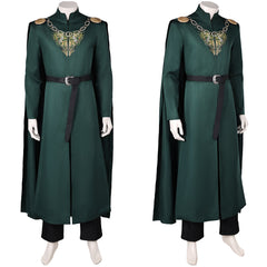 House of The Dragon King Aegon Targaryen Tenue Verte Cosplay Costume