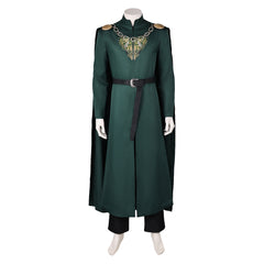 House of The Dragon King Aegon Targaryen Tenue Verte Cosplay Costume