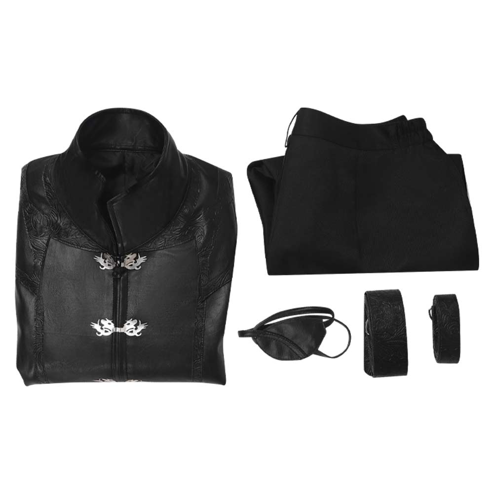 House of The Dragon Prince Aemond Targaryen Tenue Noire Cosplay Costume