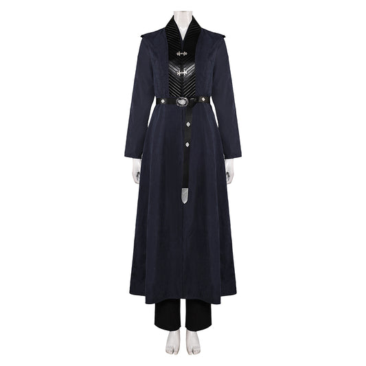 House of The Dragon Princess Rhaenys Velaryon Tenue Noire Cosplay Costume