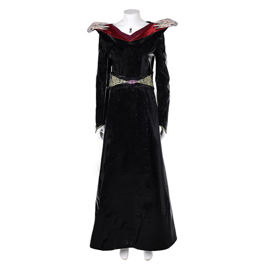 House of The Dragon Rhaenys Targaryen Robe Noire Cosplay Costume