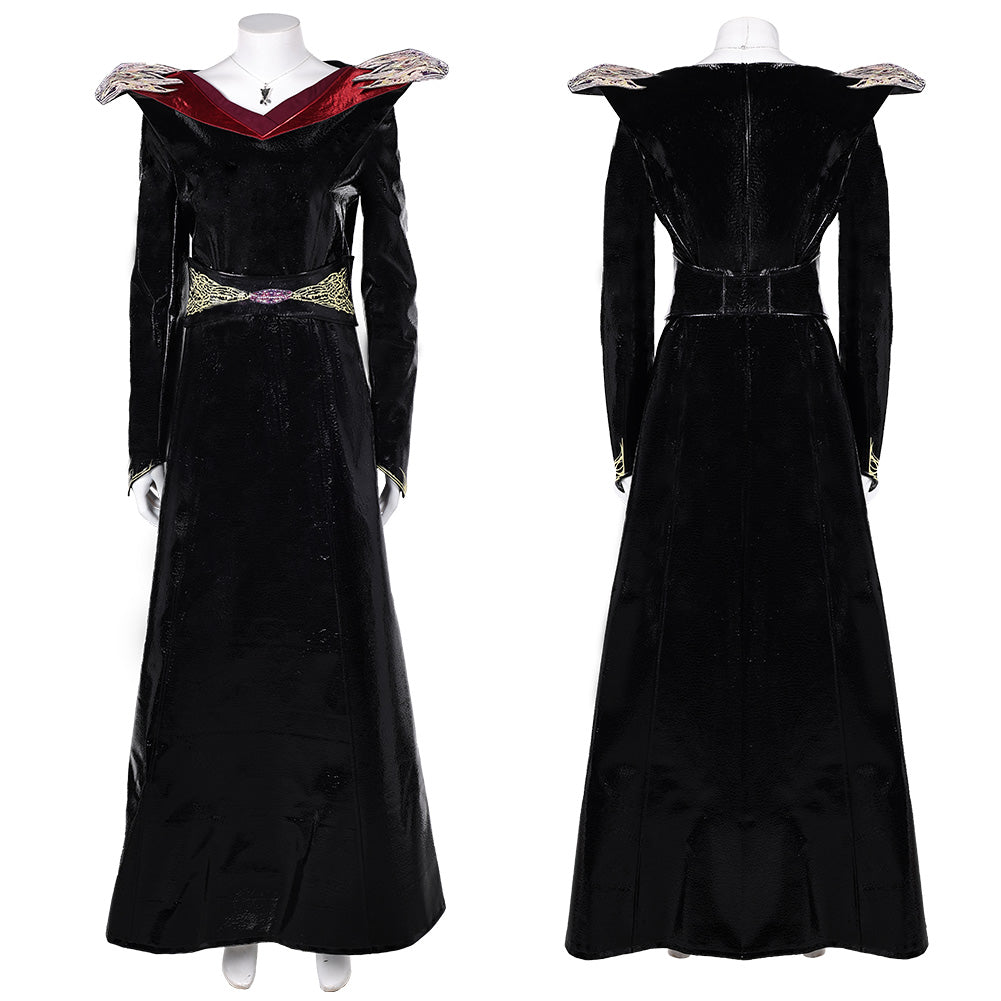 House of The Dragon Rhaenys Targaryen Robe Noire Cosplay Costume
