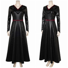 House of The Dragon Rhaenys Targaryen Tenue Noire Sans Cape Cosplay Costume