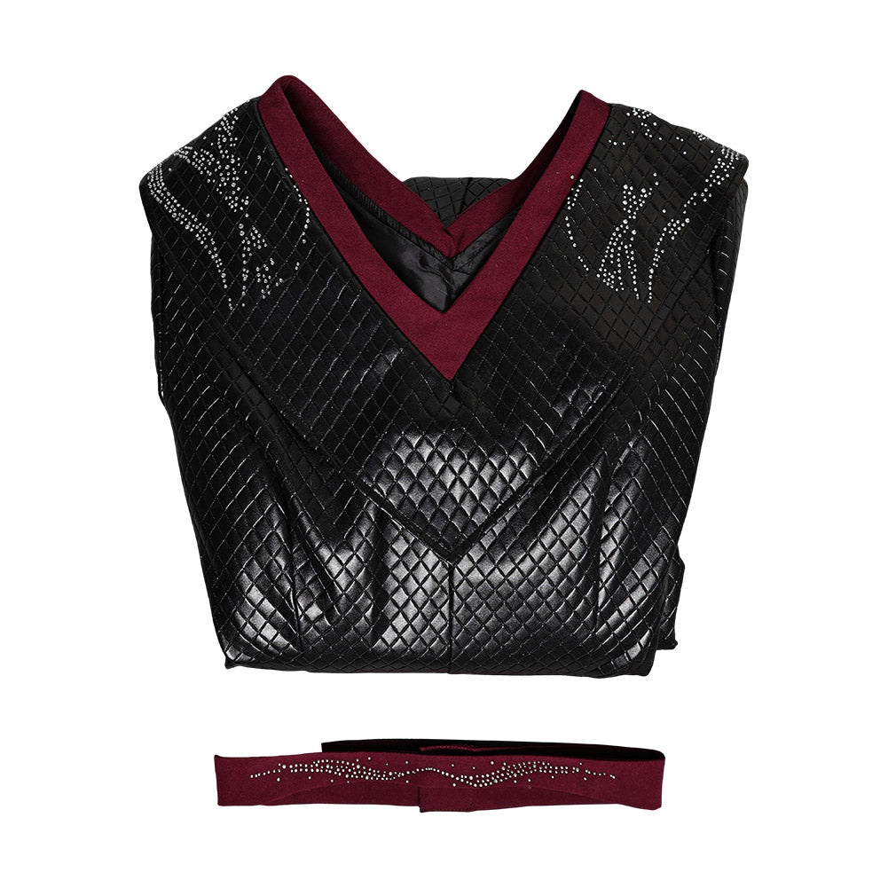 House of The Dragon Rhaenys Targaryen Tenue Noire Sans Cape Cosplay Costume