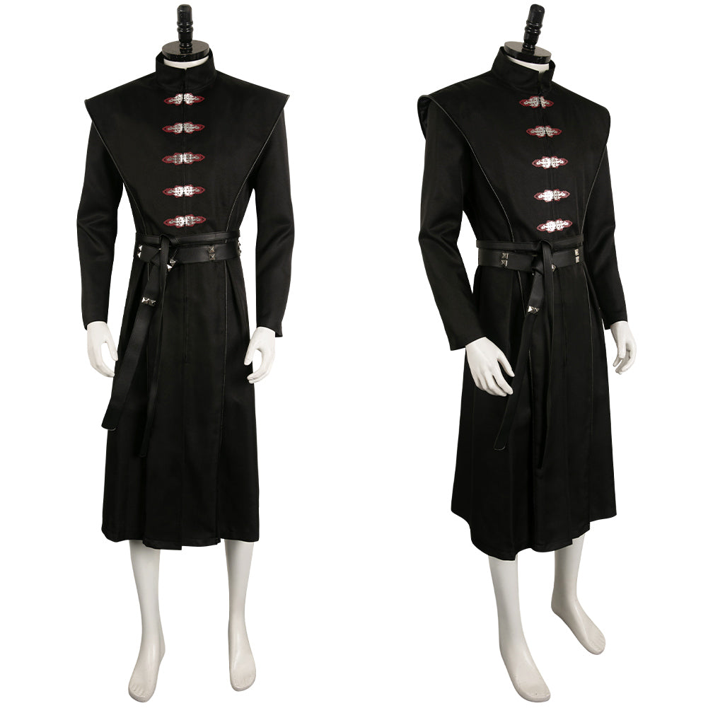 House of The Dragon Saison 2 Daemon Targaryen Tenue Noire Cosplay Costume