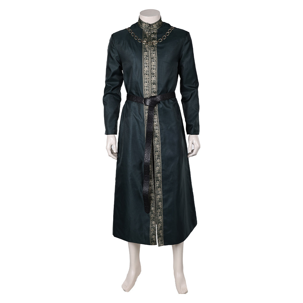 House of The Dragon Saison 2 King Aegon Targaryen Veste Verte Cosplay Costume