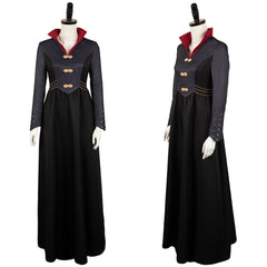House of The Dragon Saison 2 Rhaenyra Targaryen Robe Noire Médiévale Cosplay Costume Vintage