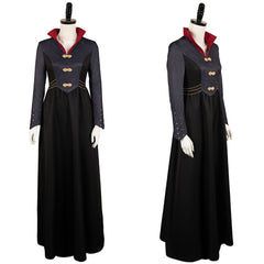 House of The Dragon Saison 2 Rhaenyra Targaryen Robe Noire Médiévale Cosplay Costume Vintage