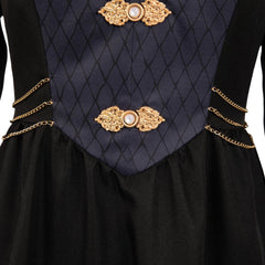 House of The Dragon Saison 2 Rhaenyra Targaryen Robe Noire Médiévale Cosplay Costume Vintage