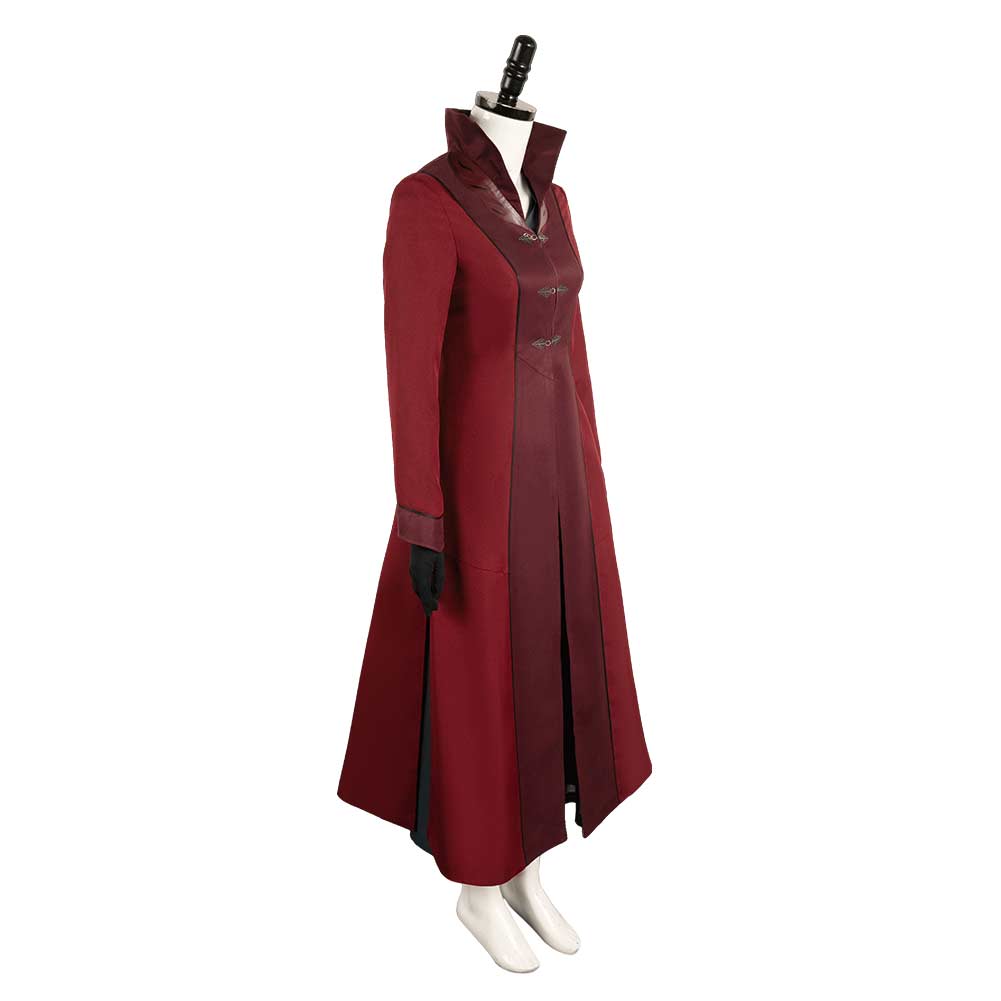 House of The Dragon Saison 2 Rhaenyra Targaryen Robe Rouge Vintage Cosplay Costume Médiéval