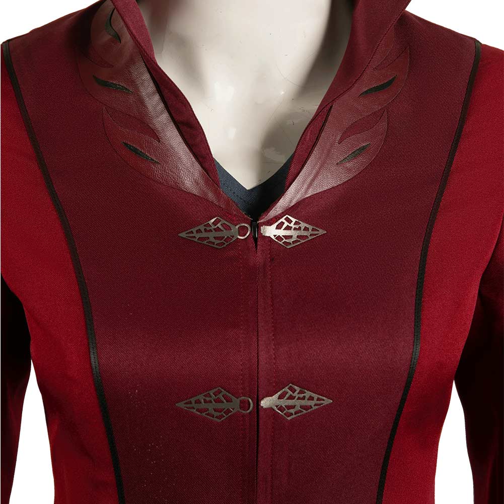 House of The Dragon Saison 2 Rhaenyra Targaryen Robe Rouge Vintage Cosplay Costume Médiéval