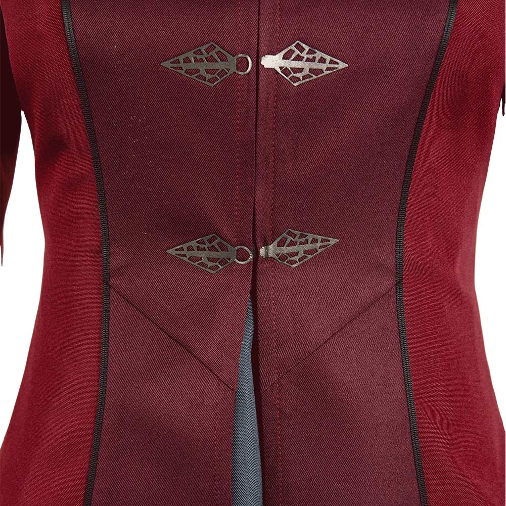 House of The Dragon Saison 2 Rhaenyra Targaryen Robe Rouge Vintage Cosplay Costume Médiéval