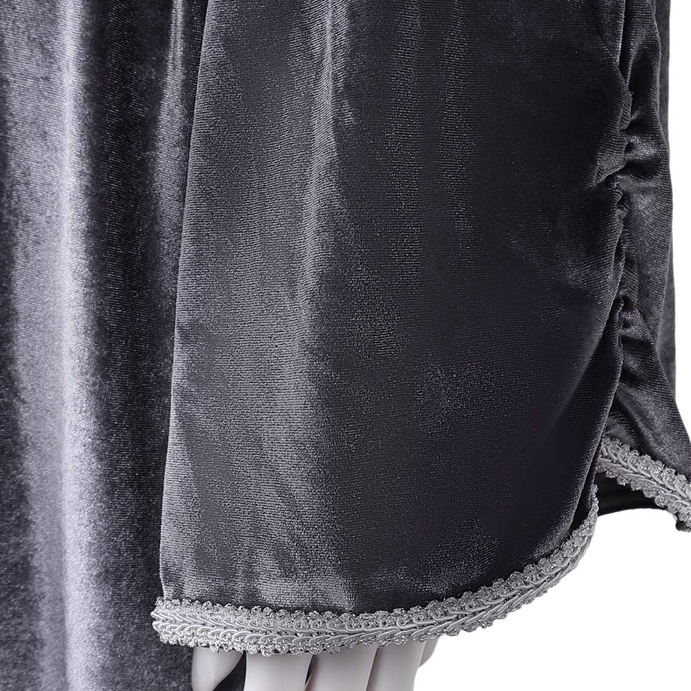 House of The Dragon Saison 2 Rhaenys Targaryen Robe Gris Médiévale Cosplay Costume Vintage