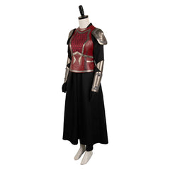 House of The Dragon Saison 2 Rhaenys Targaryen Tenue Rouge en Cuir Médiéval Cosplay Costume Vintage