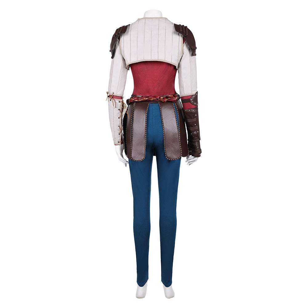 How to Train Your Dragon(2025) Astrid Tenue de Gilet Rouge Cosplay Costume