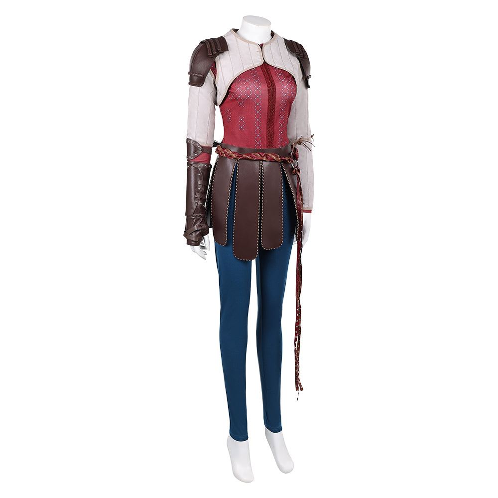 How to Train Your Dragon(2025) Astrid Tenue de Gilet Rouge Cosplay Costume