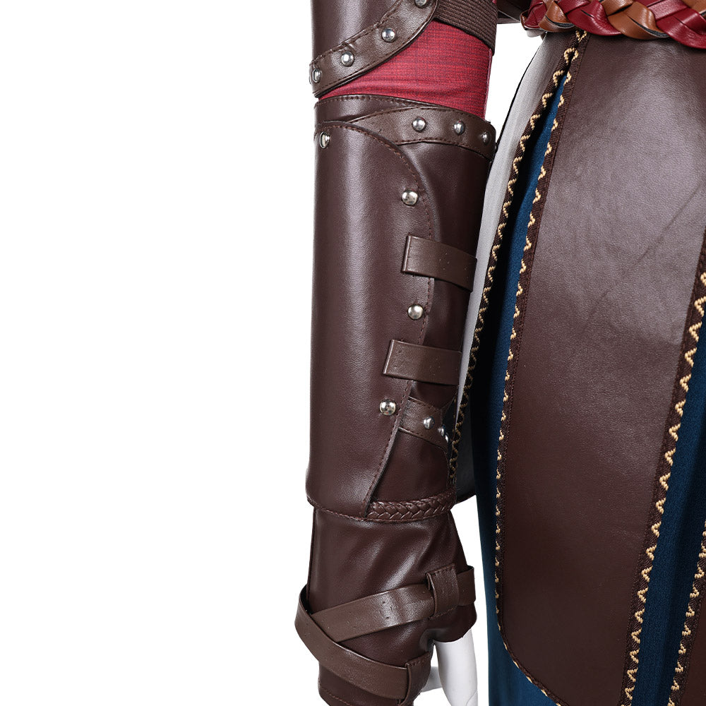 How to Train Your Dragon(2025) Astrid Tenue de Gilet Rouge Cosplay Costume