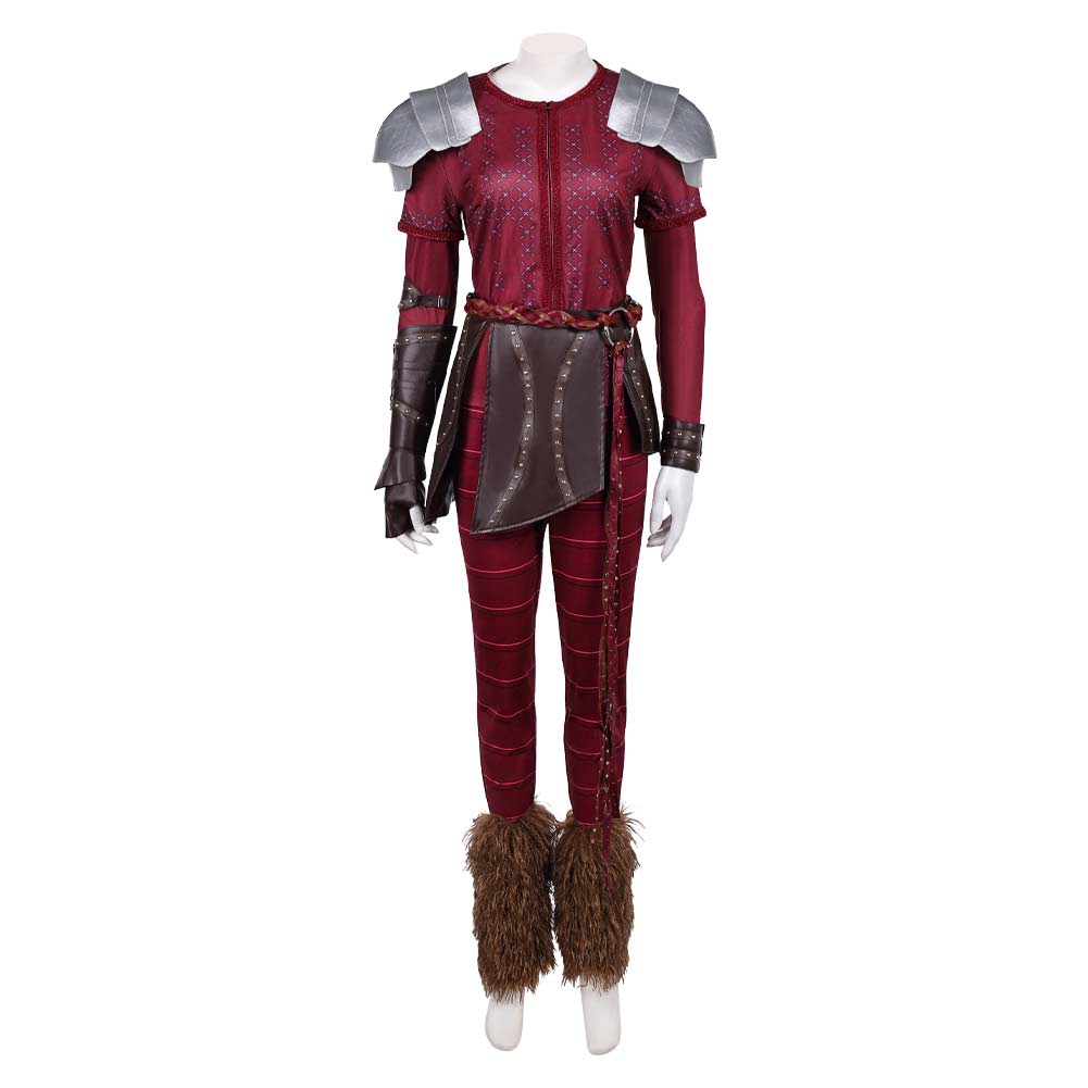 How to Train Your Dragon(2025) Astrid Tenue Rouge Cosplay Costume