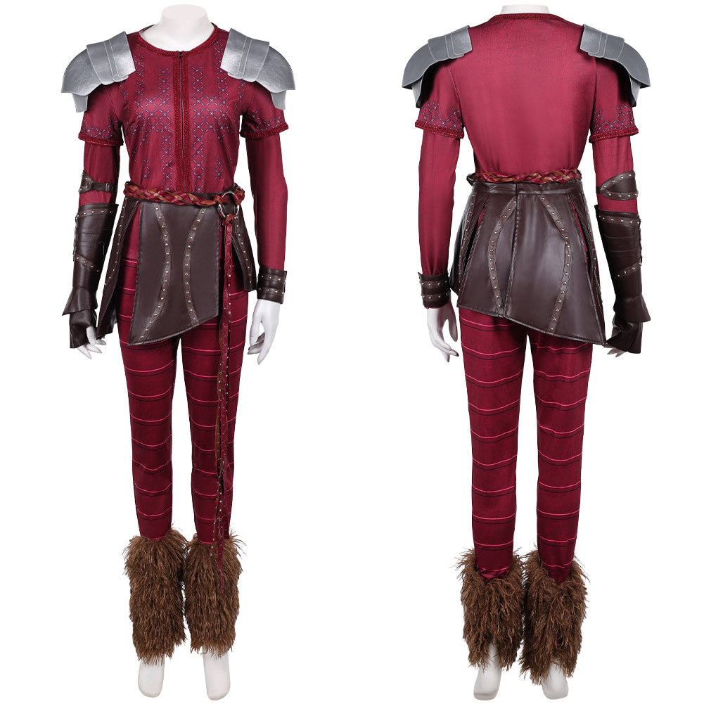How to Train Your Dragon(2025) Astrid Tenue Rouge Cosplay Costume