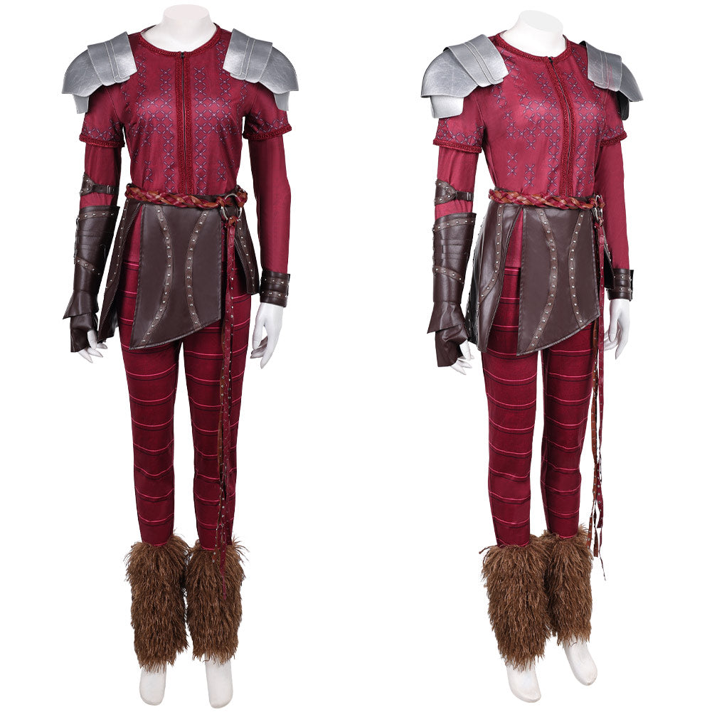 How to Train Your Dragon(2025) Astrid Tenue Rouge Cosplay Costume
