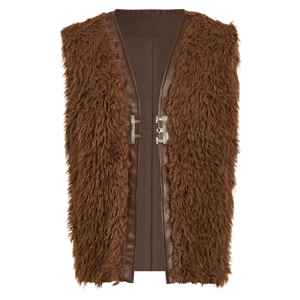 How to Train Your Dragon(2025) Hiccup Gilet en Peluche Marron Cosplay Costume