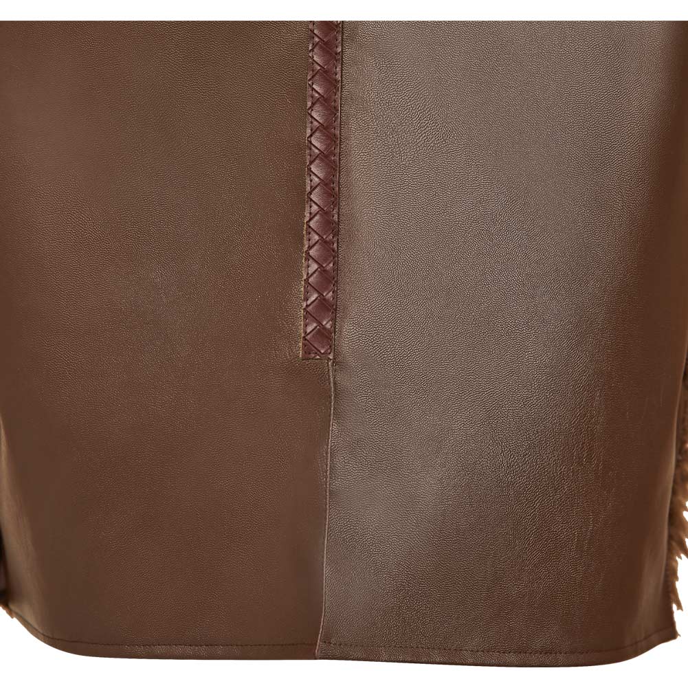 How to Train Your Dragon(2025) Hiccup Gilet en Peluche Marron Cosplay Costume