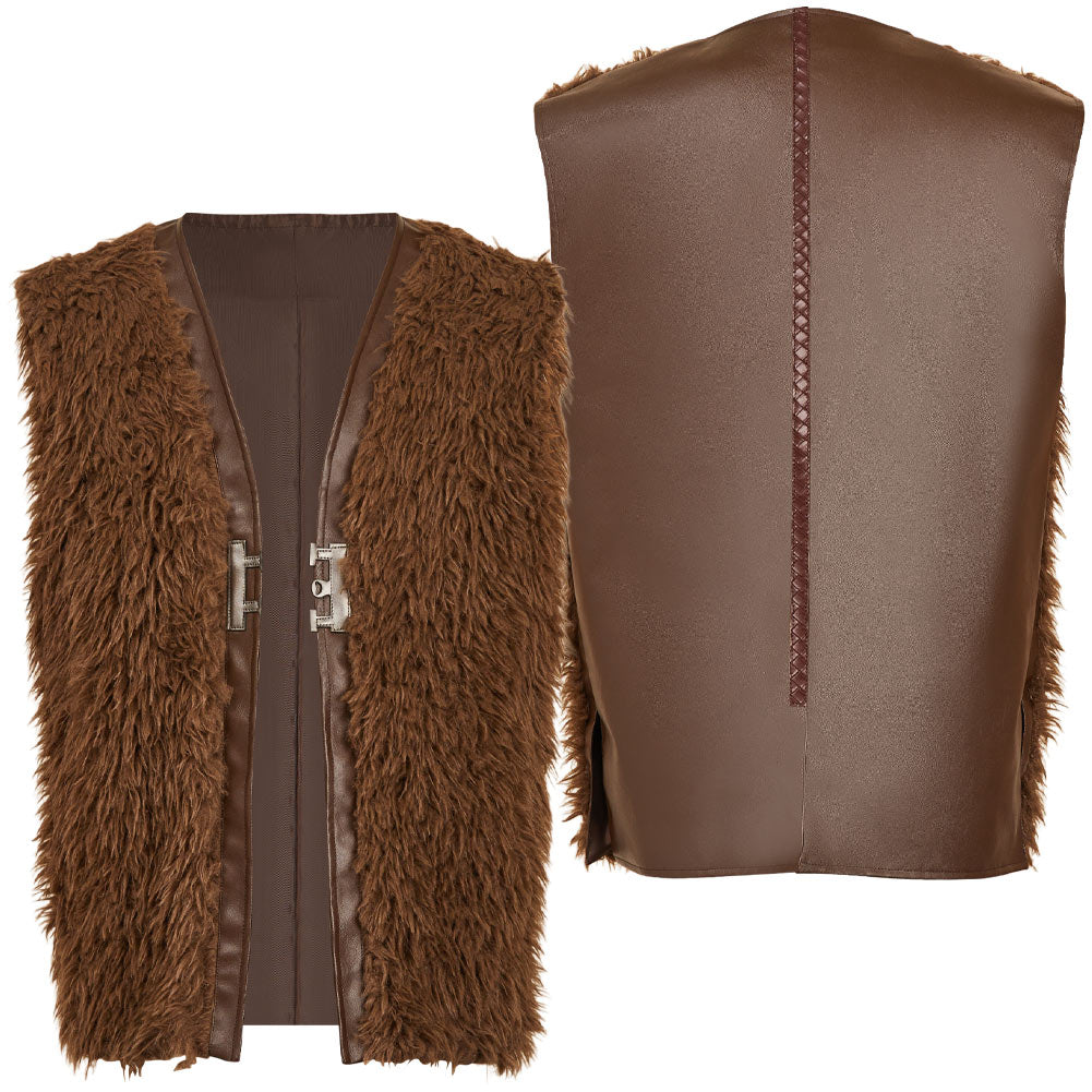 How to Train Your Dragon(2025) Hiccup Gilet en Peluche Marron Cosplay Costume