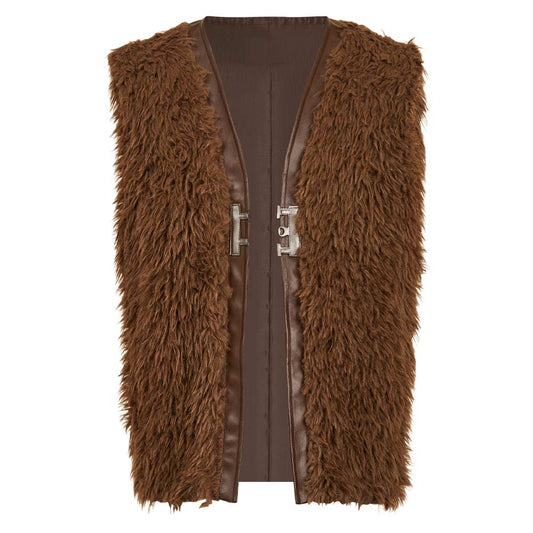 How to Train Your Dragon(2025) Hiccup Gilet en Peluche Marron Cosplay Costume