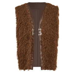 How to Train Your Dragon(2025) Hiccup Gilet en Peluche Marron Cosplay Costume