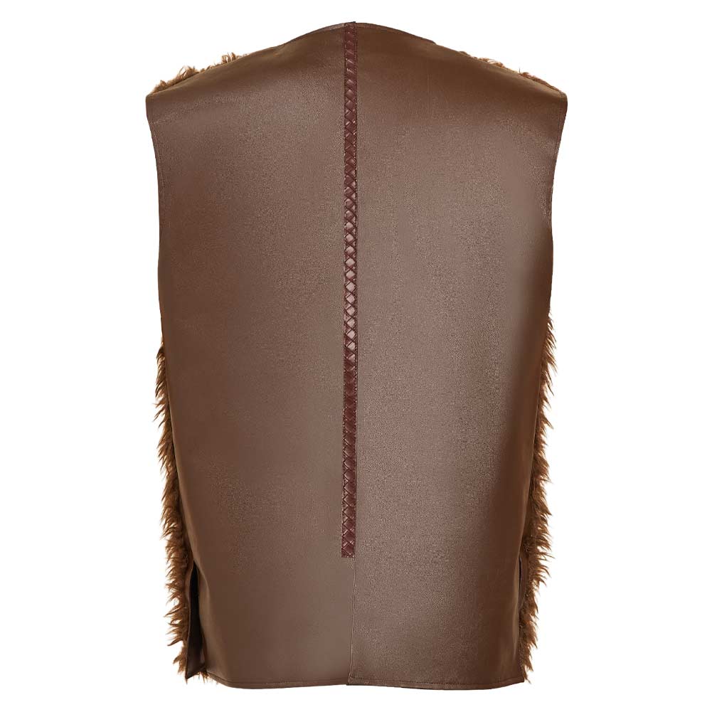 How to Train Your Dragon(2025) Hiccup Gilet en Peluche Marron Cosplay Costume