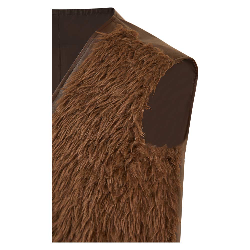 How to Train Your Dragon(2025) Hiccup Gilet en Peluche Marron Cosplay Costume