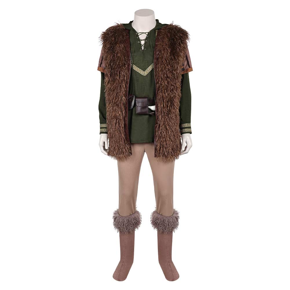 How to Train Your Dragon(2025) Hiccup Tenue Verte de Gilet Cosplay Costume