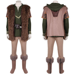 How to Train Your Dragon(2025) Hiccup Tenue Verte de Gilet Cosplay Costume