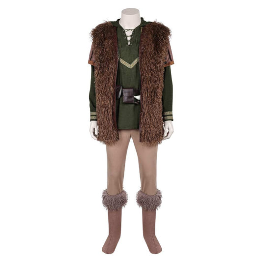 How to Train Your Dragon(2025) Hiccup Tenue Verte de Gilet Cosplay Costume