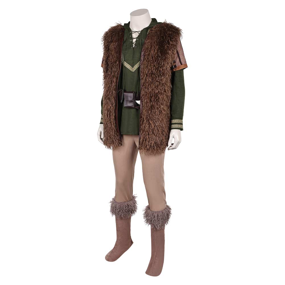 How to Train Your Dragon(2025) Hiccup Tenue Verte de Gilet Cosplay Costume