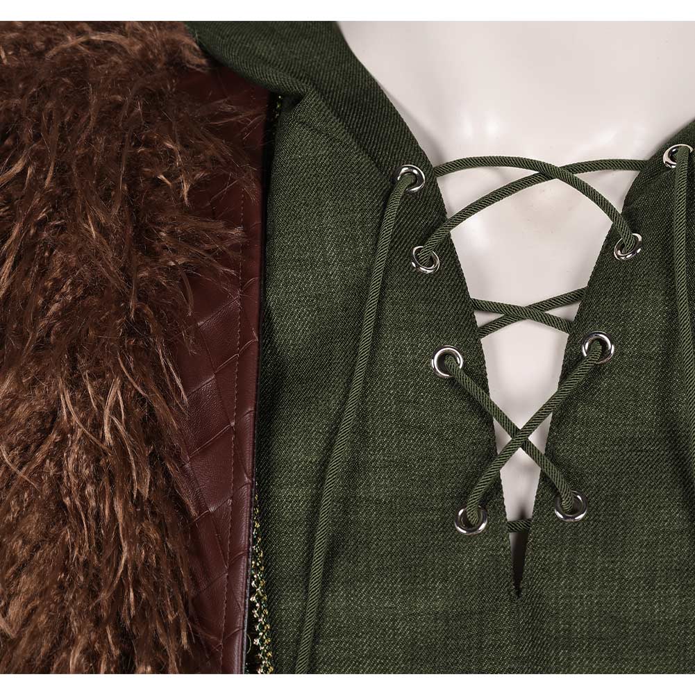 How to Train Your Dragon(2025) Hiccup Tenue Verte de Gilet Cosplay Costume