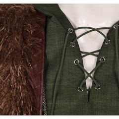 How to Train Your Dragon(2025) Hiccup Tenue Verte de Gilet Cosplay Costume