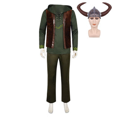 How to Train Your Dragon(2025) Hiccup Tenue Verte Cosplay Costume