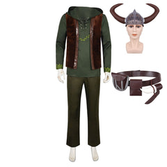 How to Train Your Dragon(2025) Hiccup Tenue Verte Cosplay Costume