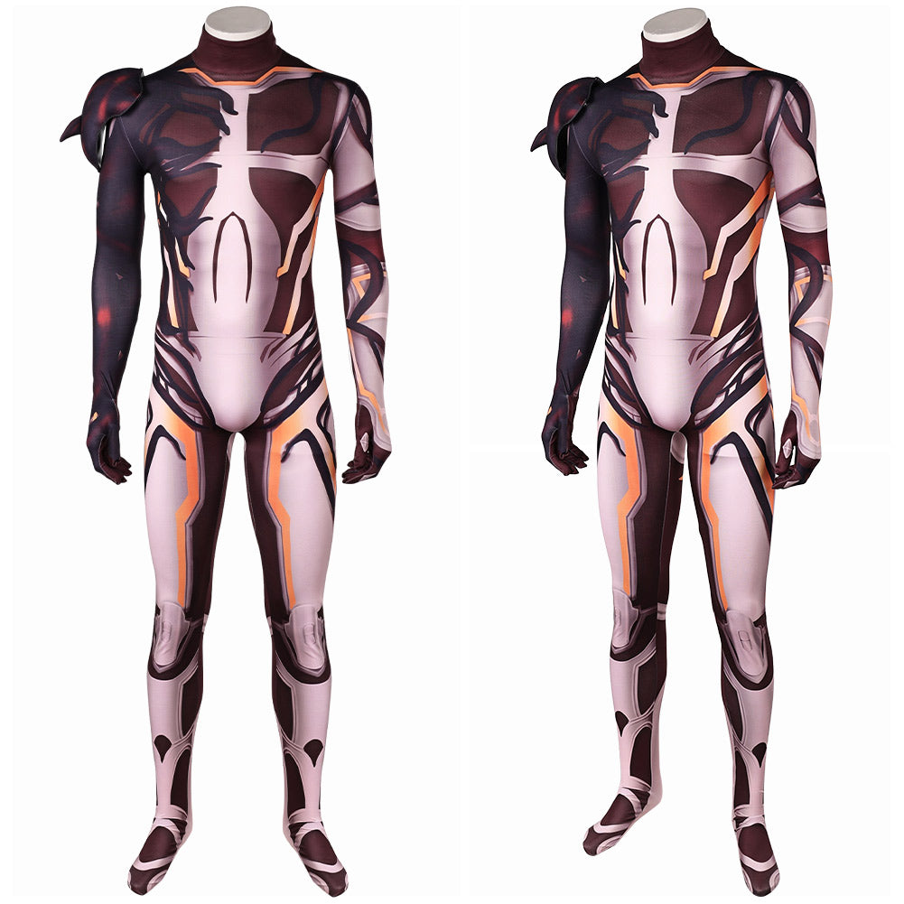 Human Torch Negative Zone Gladiator Combinaison Brune Cosplay Costume