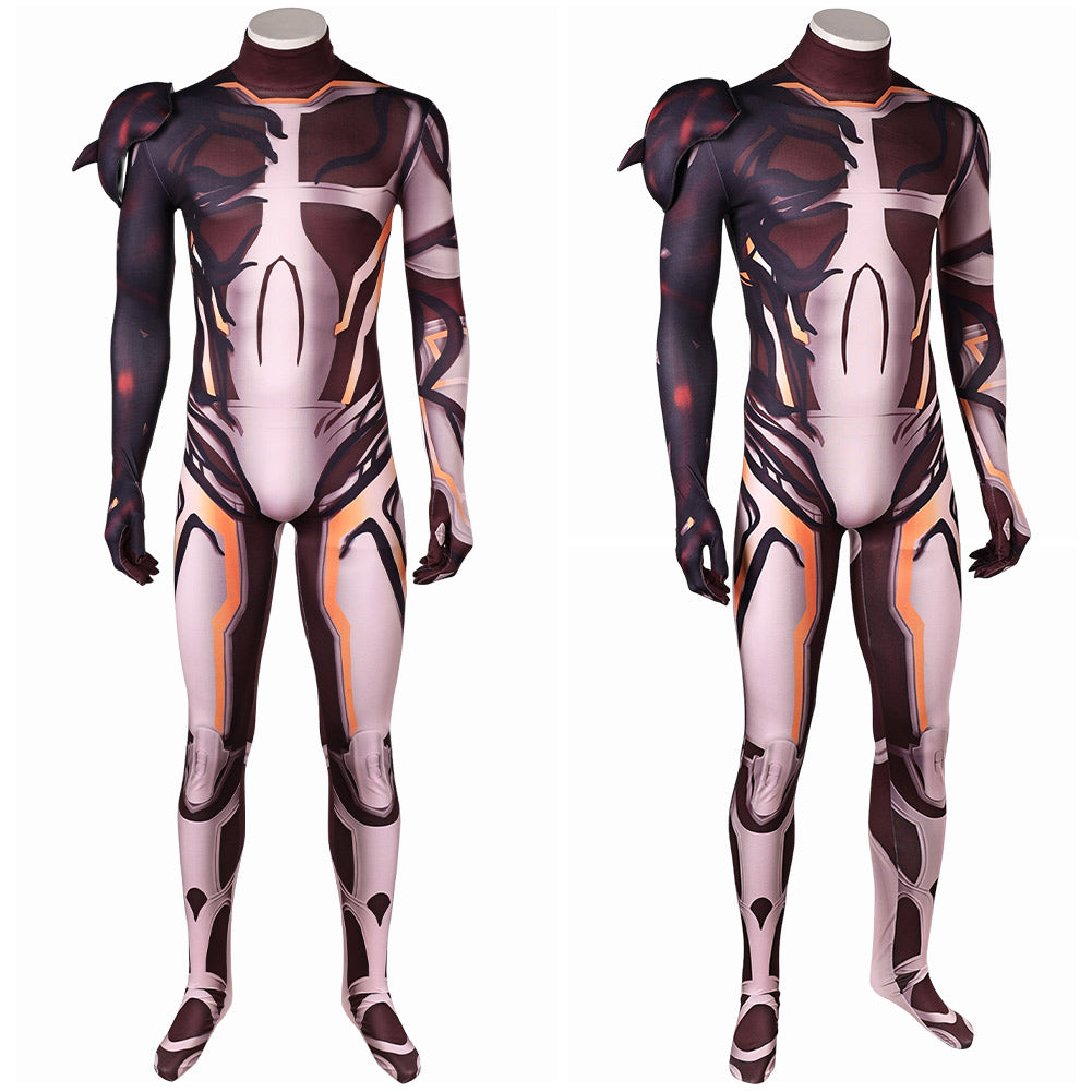 Human Torch Negative Zone Gladiator Combinaison Brune Cosplay Costume