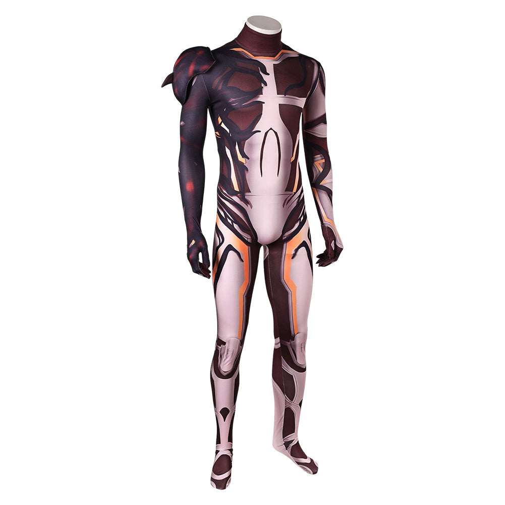 Human Torch Negative Zone Gladiator Combinaison Brune Cosplay Costume
