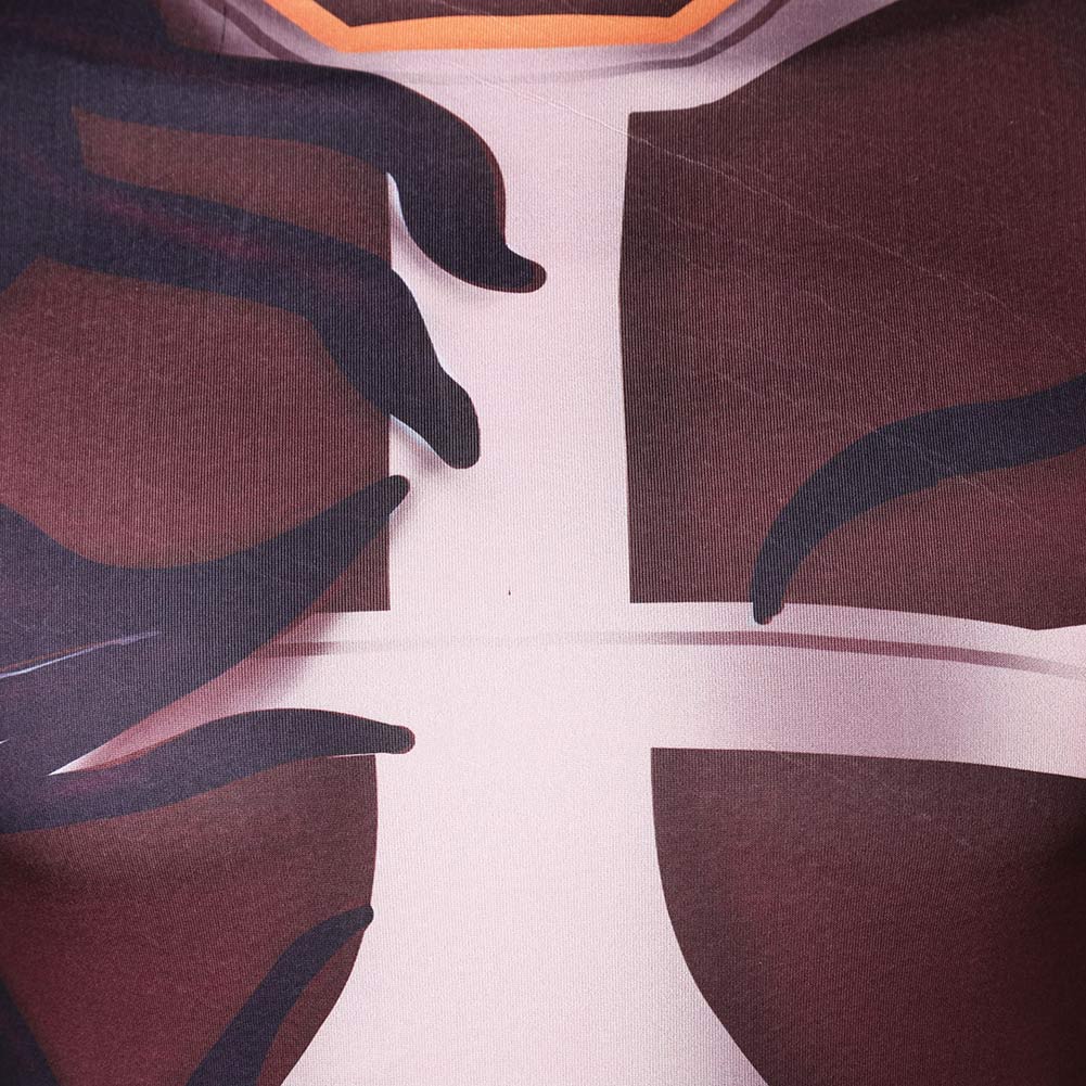 Human Torch Negative Zone Gladiator Combinaison Brune Cosplay Costume