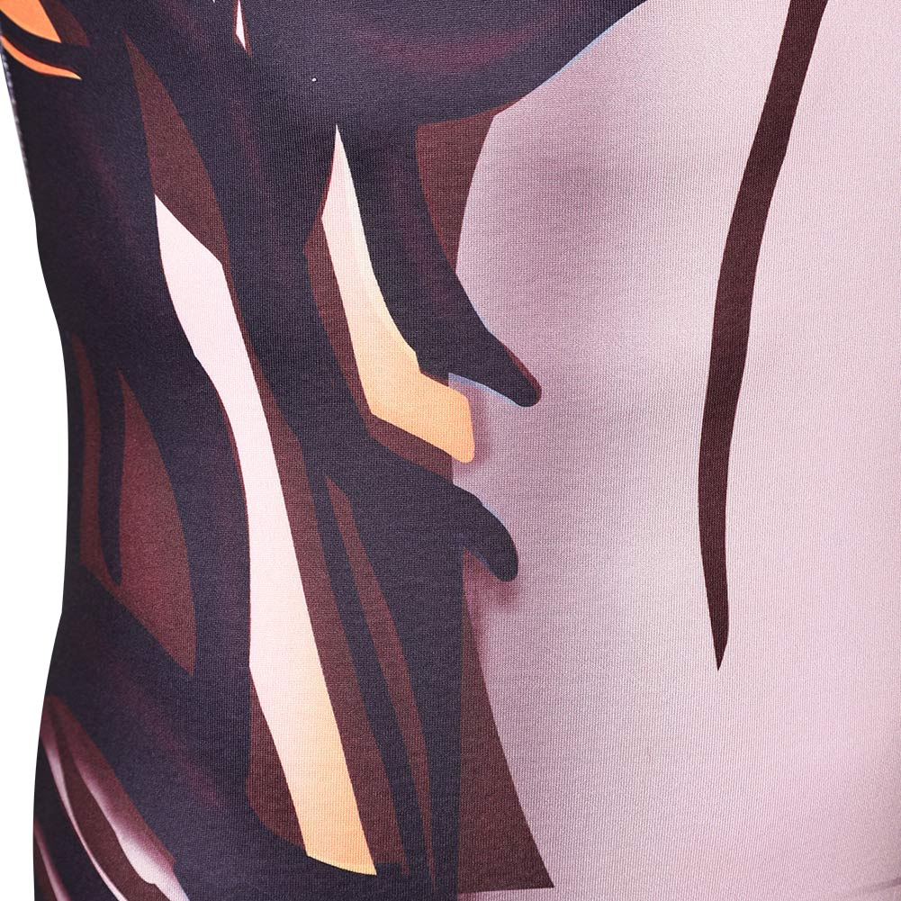 Human Torch Negative Zone Gladiator Combinaison Brune Cosplay Costume