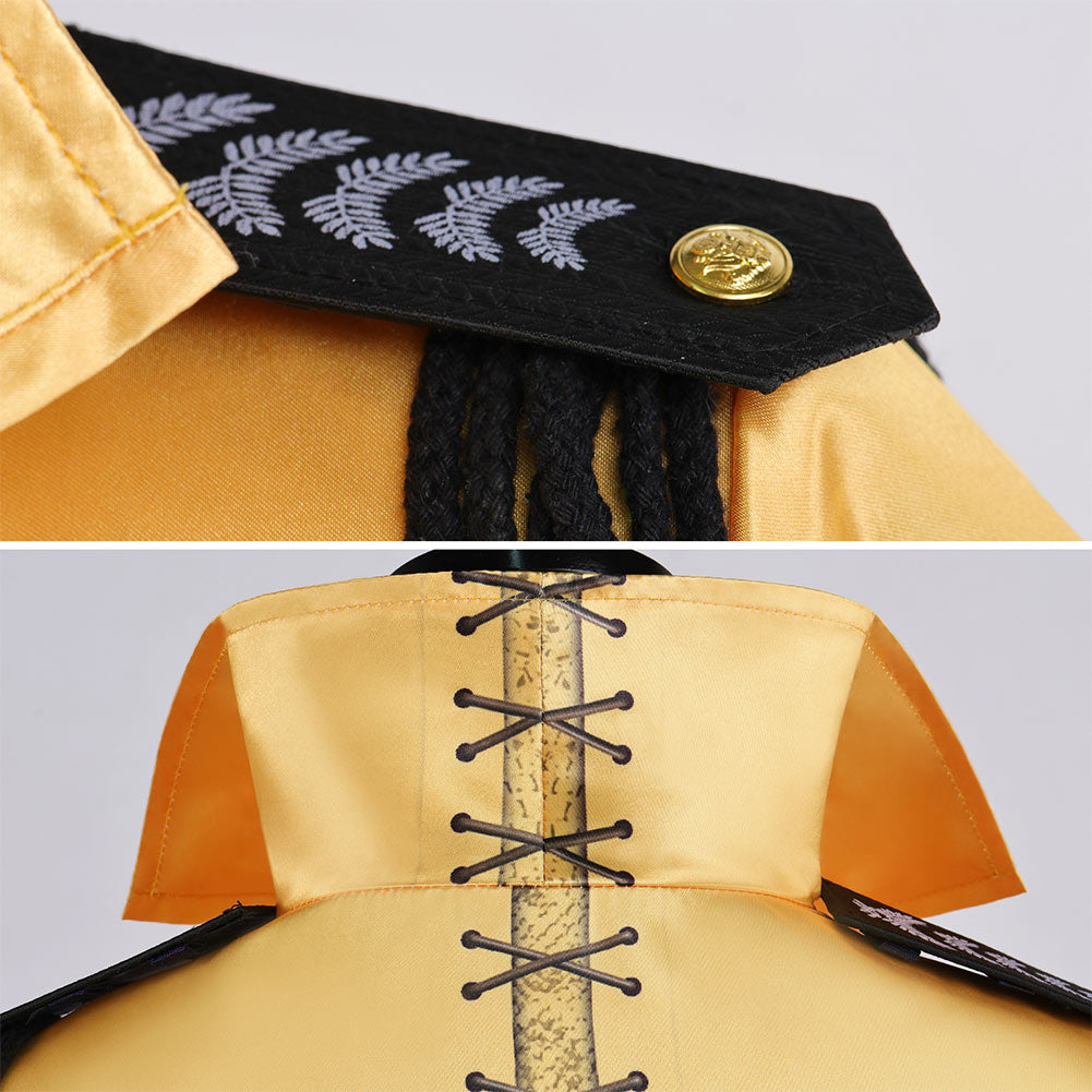 Hunger Games: L'Aurore de la Moisson(2026) Drusilla Robe Jaune Cosplay Costume