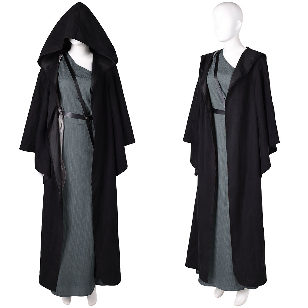 In the Lost Lands(2025) Gray Alys Tenue Noire et Grise Cosplay Costume