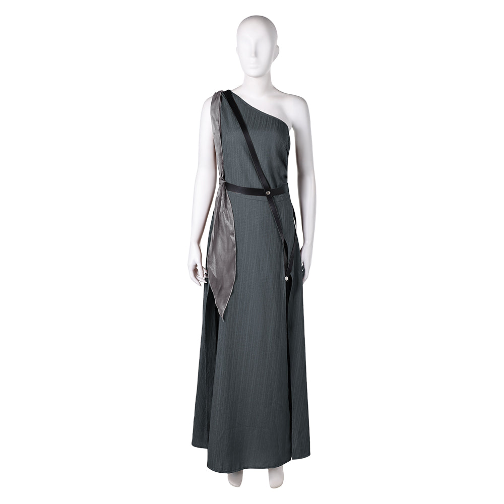 In the Lost Lands(2025) Gray Alys Tenue Noire et Grise Cosplay Costume