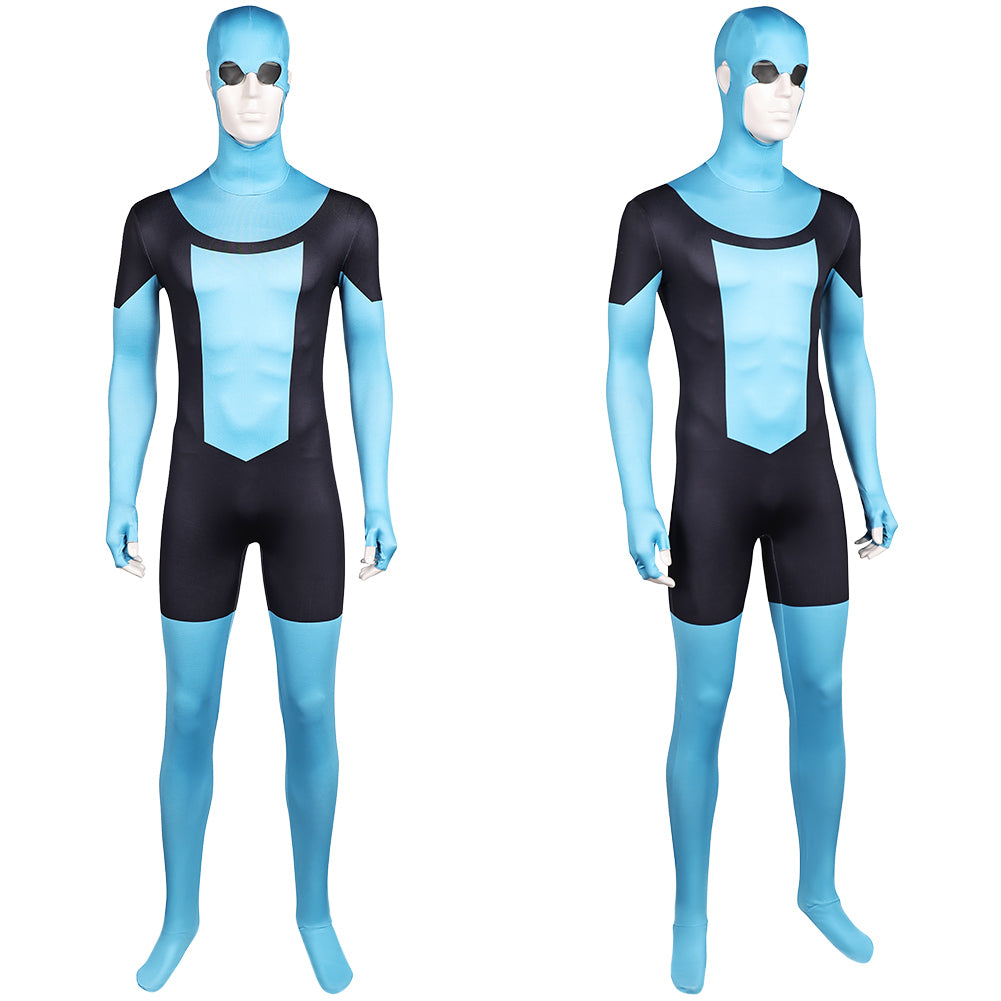 Invincible Saison 3(2025) Mark Grayson Combinaison Noire et Bleue Cosplay Costume